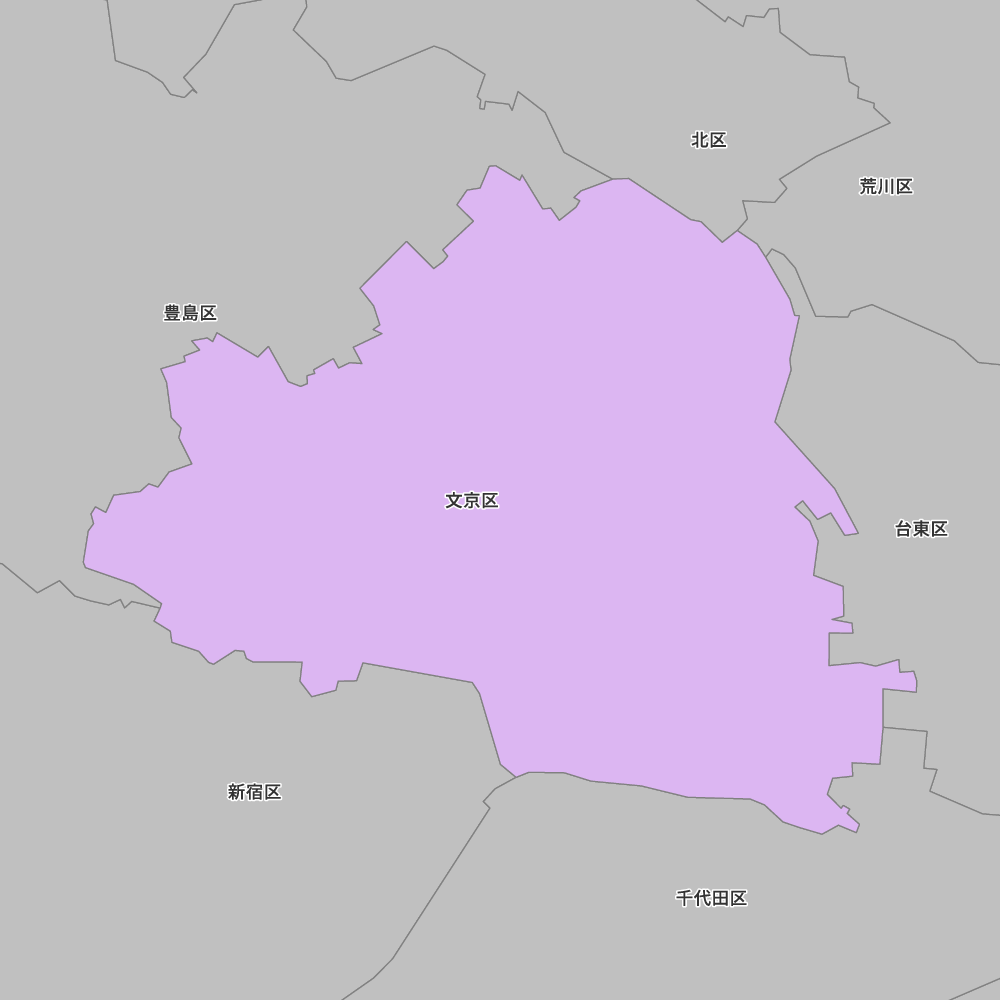 東京都文京区の地図 | Map-It マップ・イット