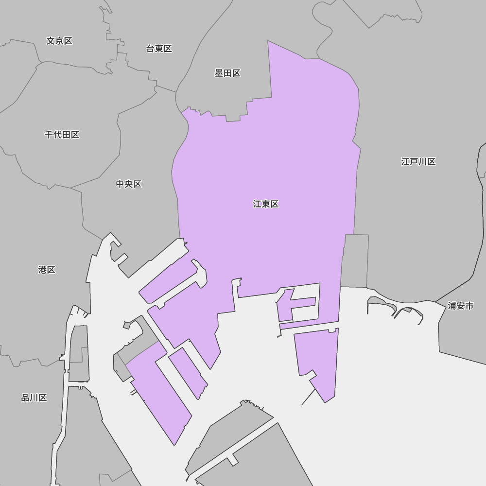 東京都江東区の地図 | Map-It マップ・イット