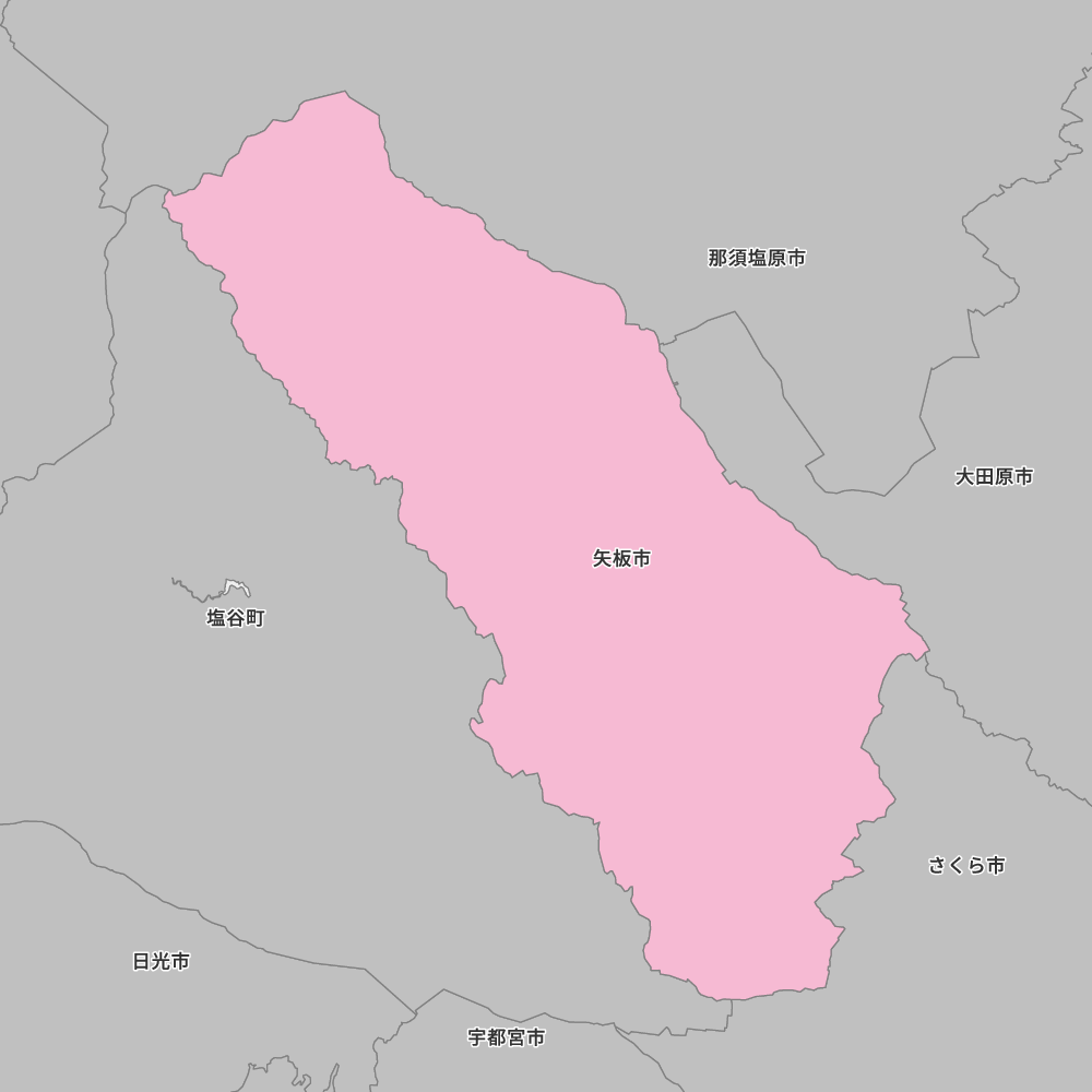 栃木県矢板市の地図 | Map-It マップ・イット