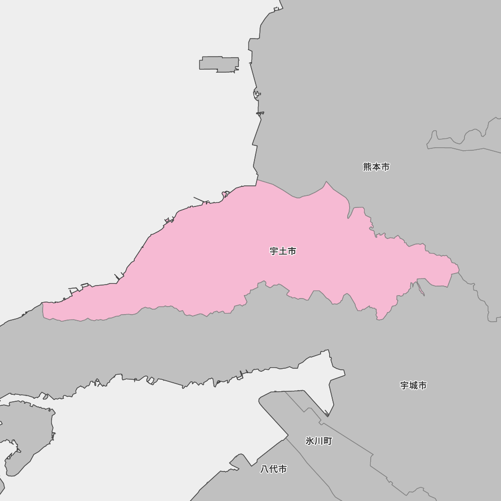 熊本県宇土市の地図 | Map-It マップ・イット
