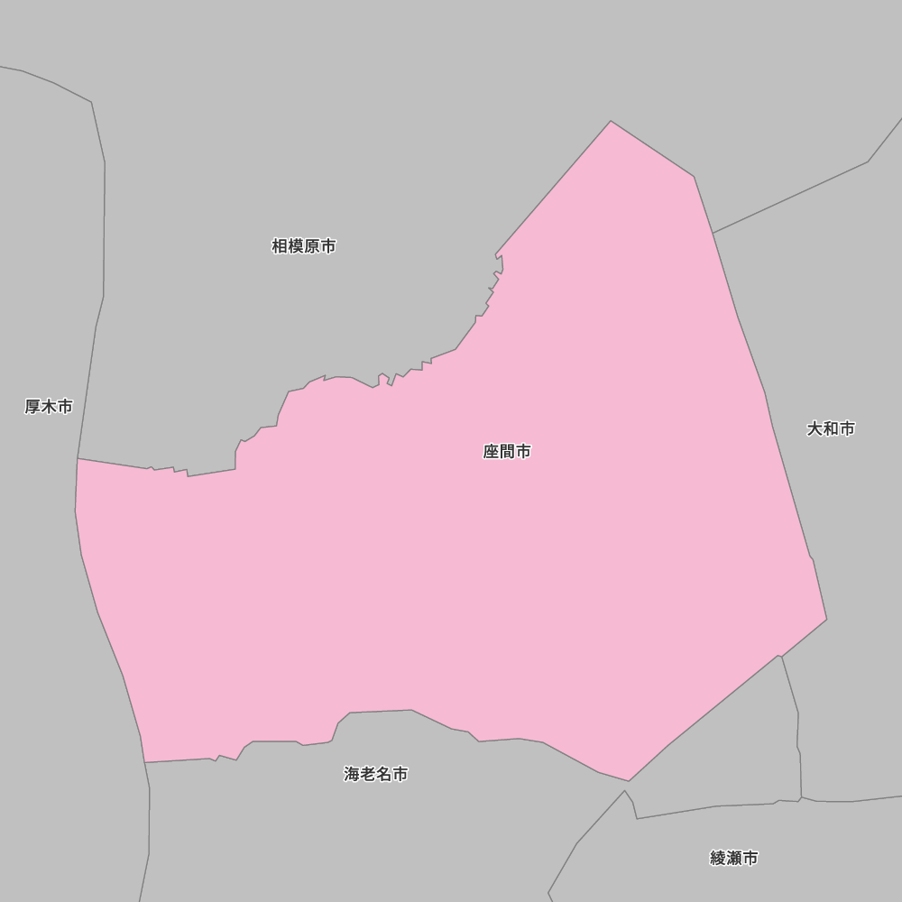 神奈川県座間市の地図 | Map-It マップ・イット