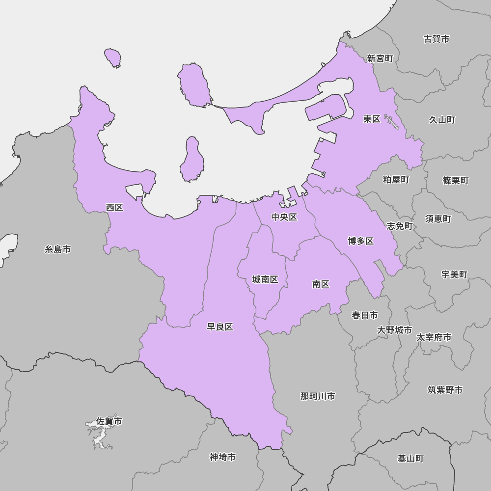 福岡県福岡市の地図 Map It マップ イット