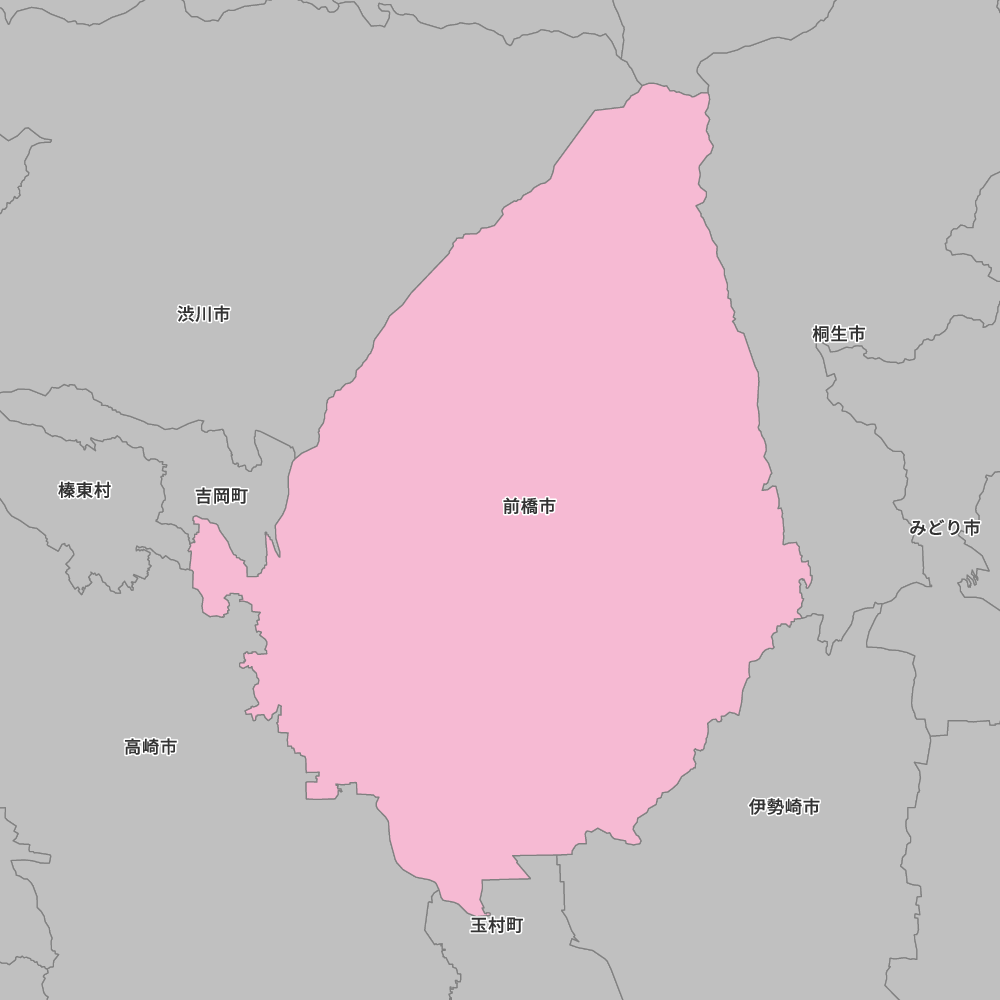 群馬県前橋市の地図 | Map-It マップ・イット