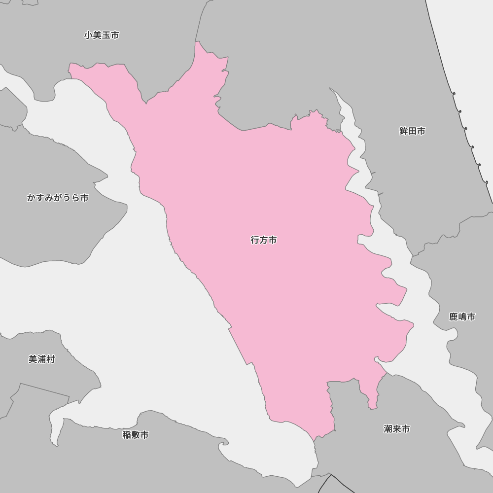 茨城県行方市の地図 | Map-It マップ・イット