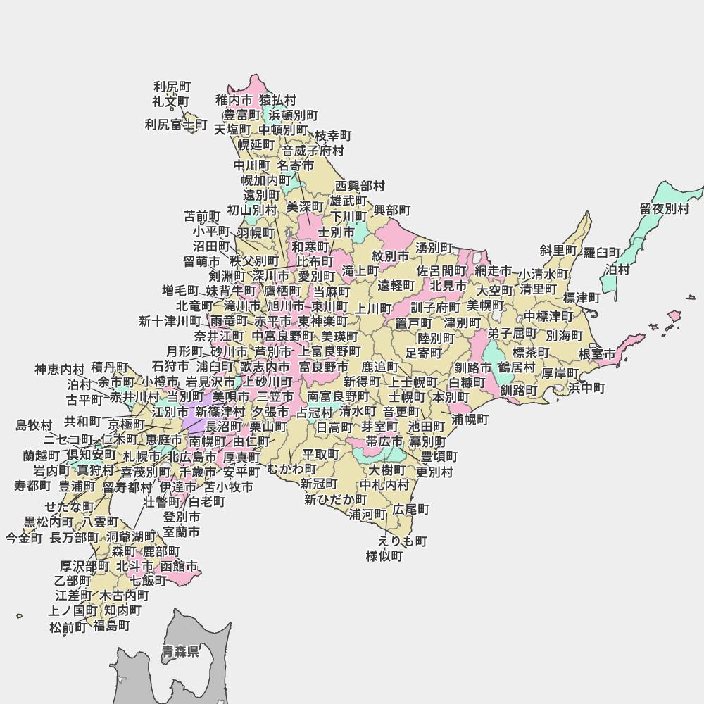 北海道の地図 | Map-It マップ・イット