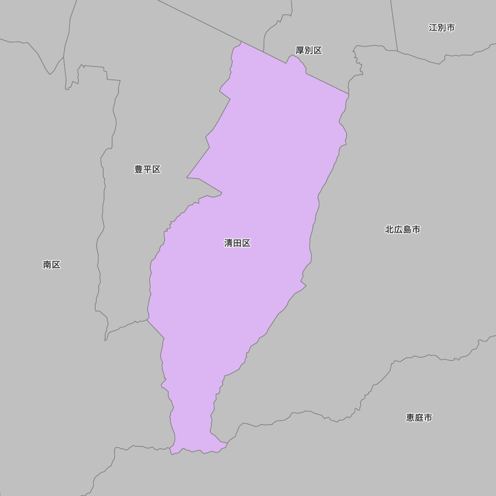 北海道石狩振興局札幌市清田区の地図 | Map-It マップ・イット