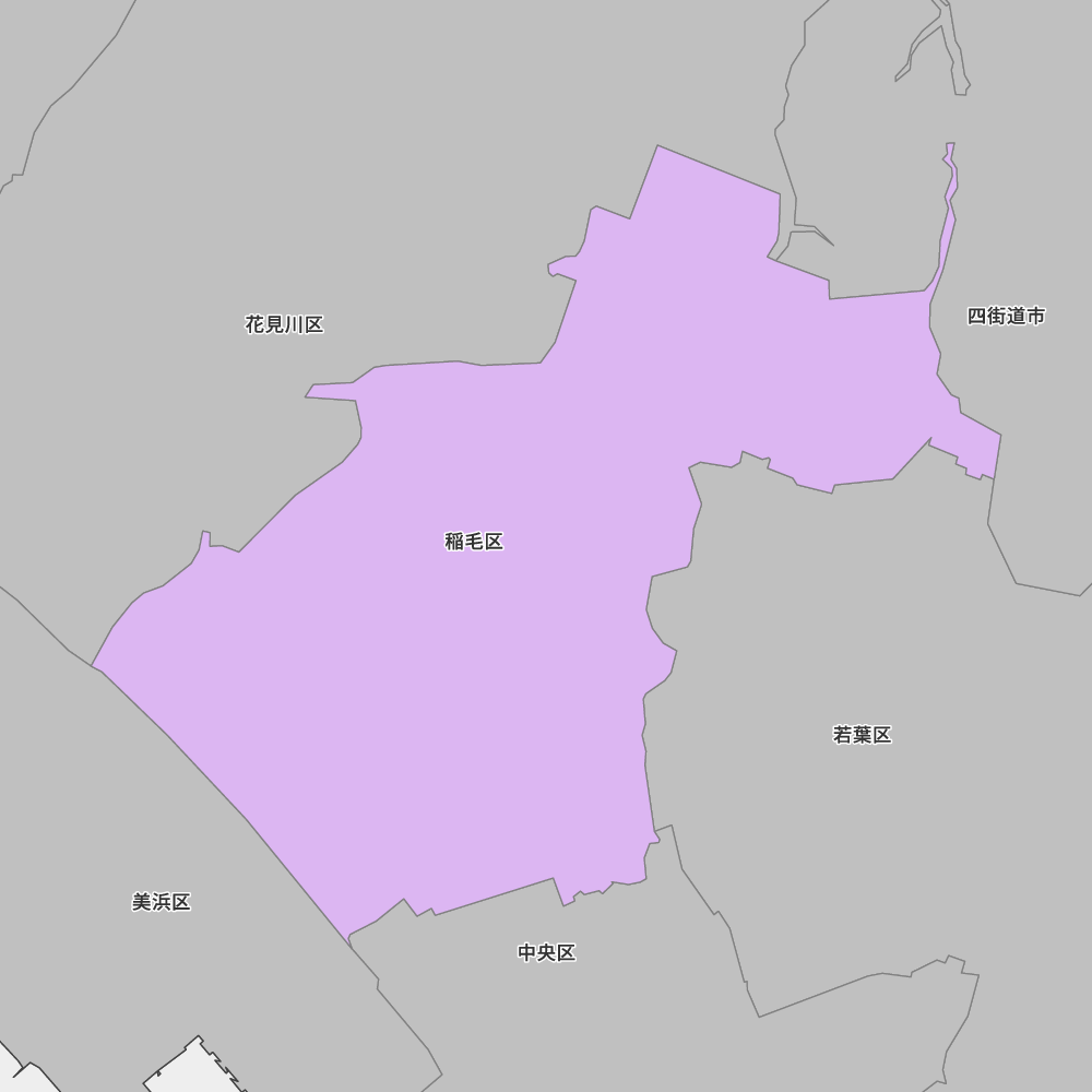 千葉県千葉市稲毛区の地図 | Map-It マップ・イット