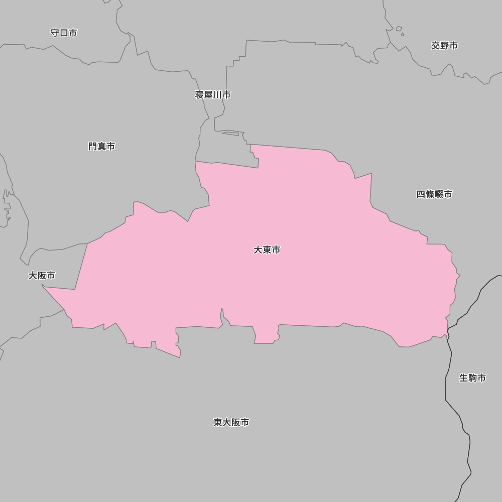 大阪府大東市の地図 | Map-It マップ・イット