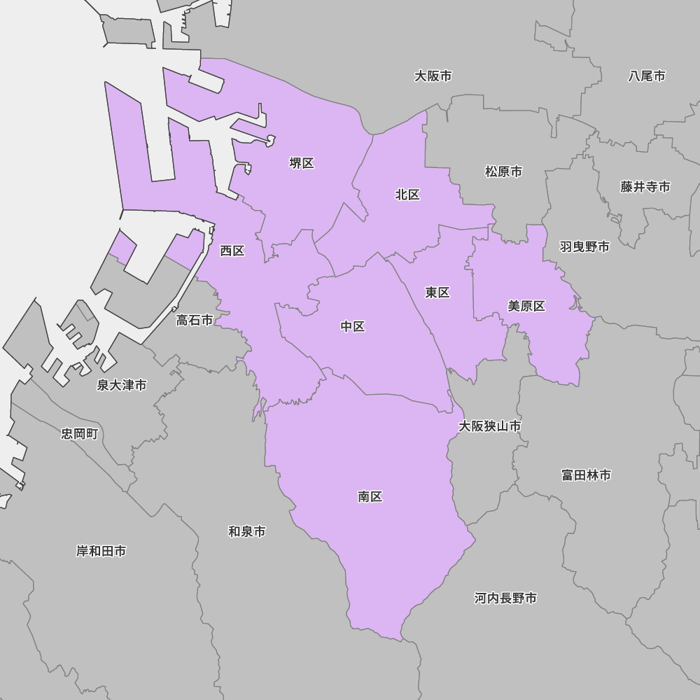 大阪府堺市の地図 | Map-It マップ・イット