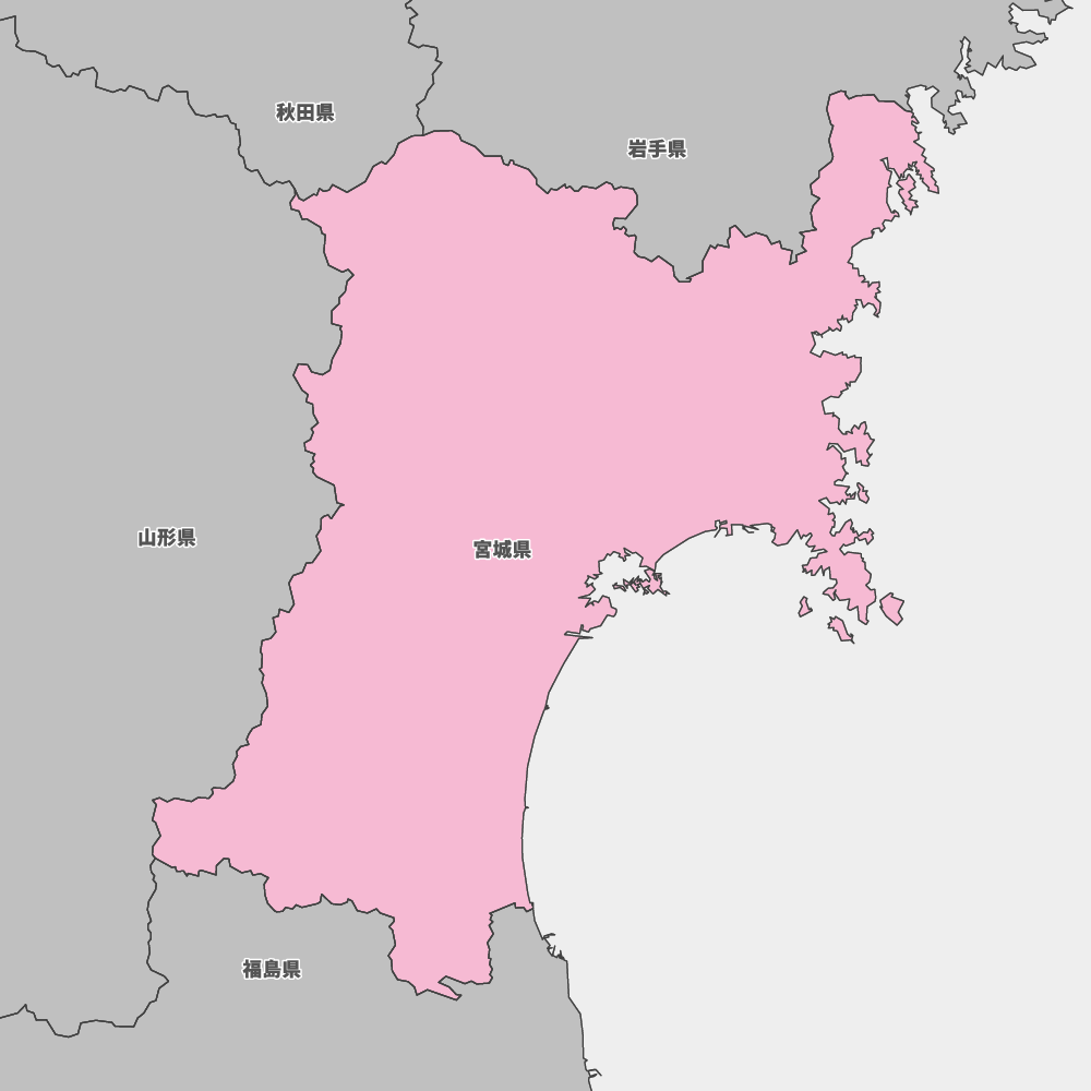 宮城県の地図 | Map-It マップ・イット