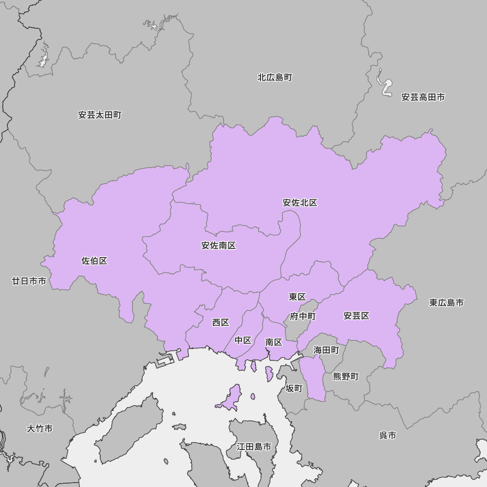 広島県広島市の地図 | Map-It マップ・イット