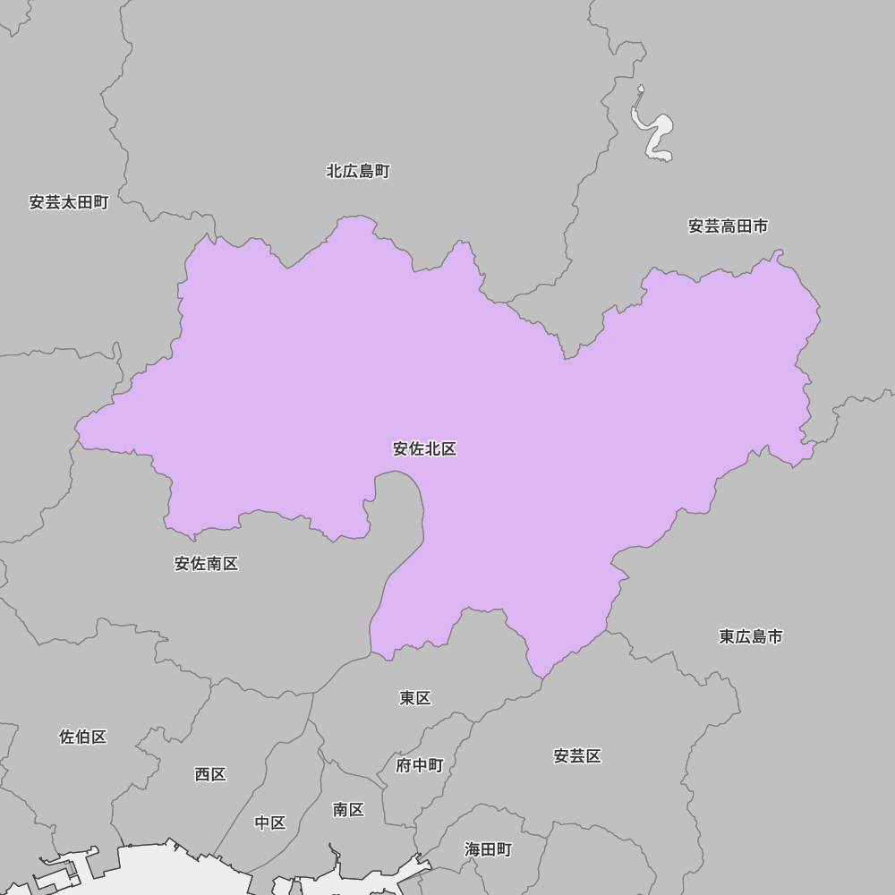 広島県広島市安佐北区の地図 | Map-It マップ・イット