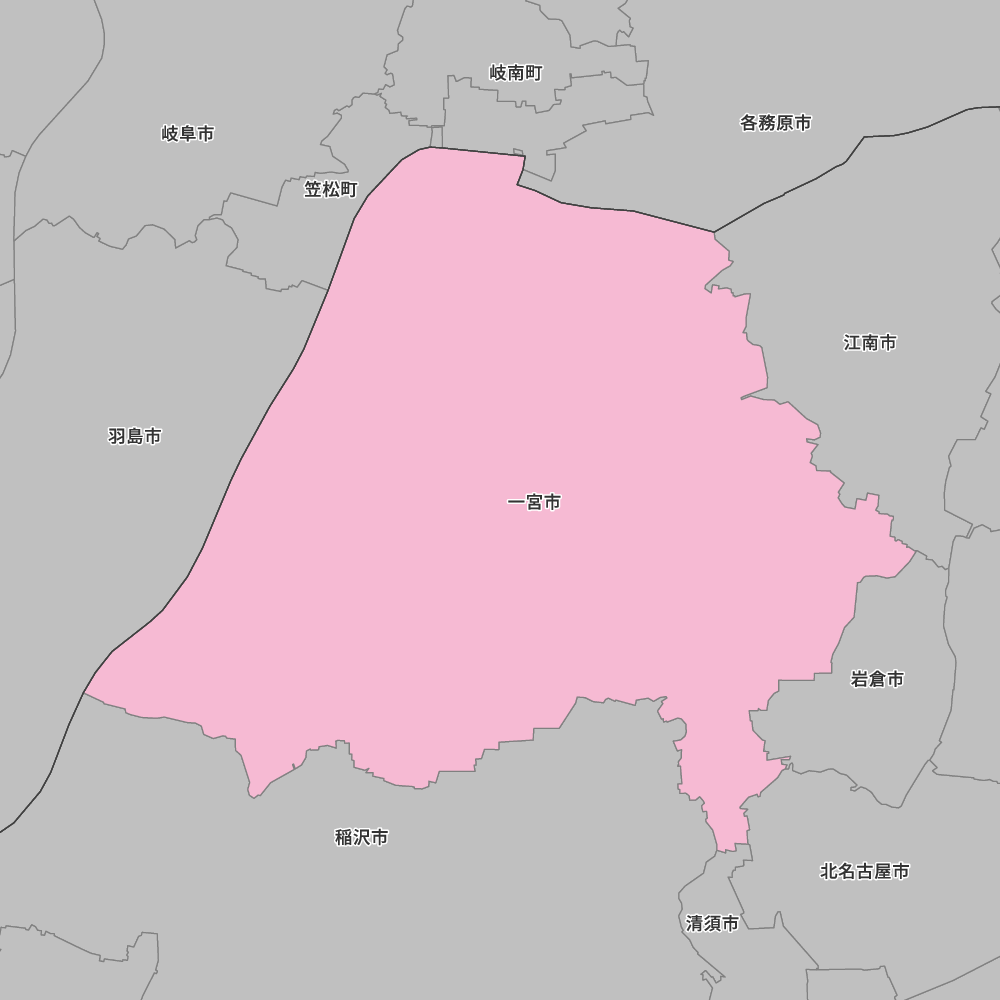 愛知県一宮市の地図 | Map-It マップ・イット