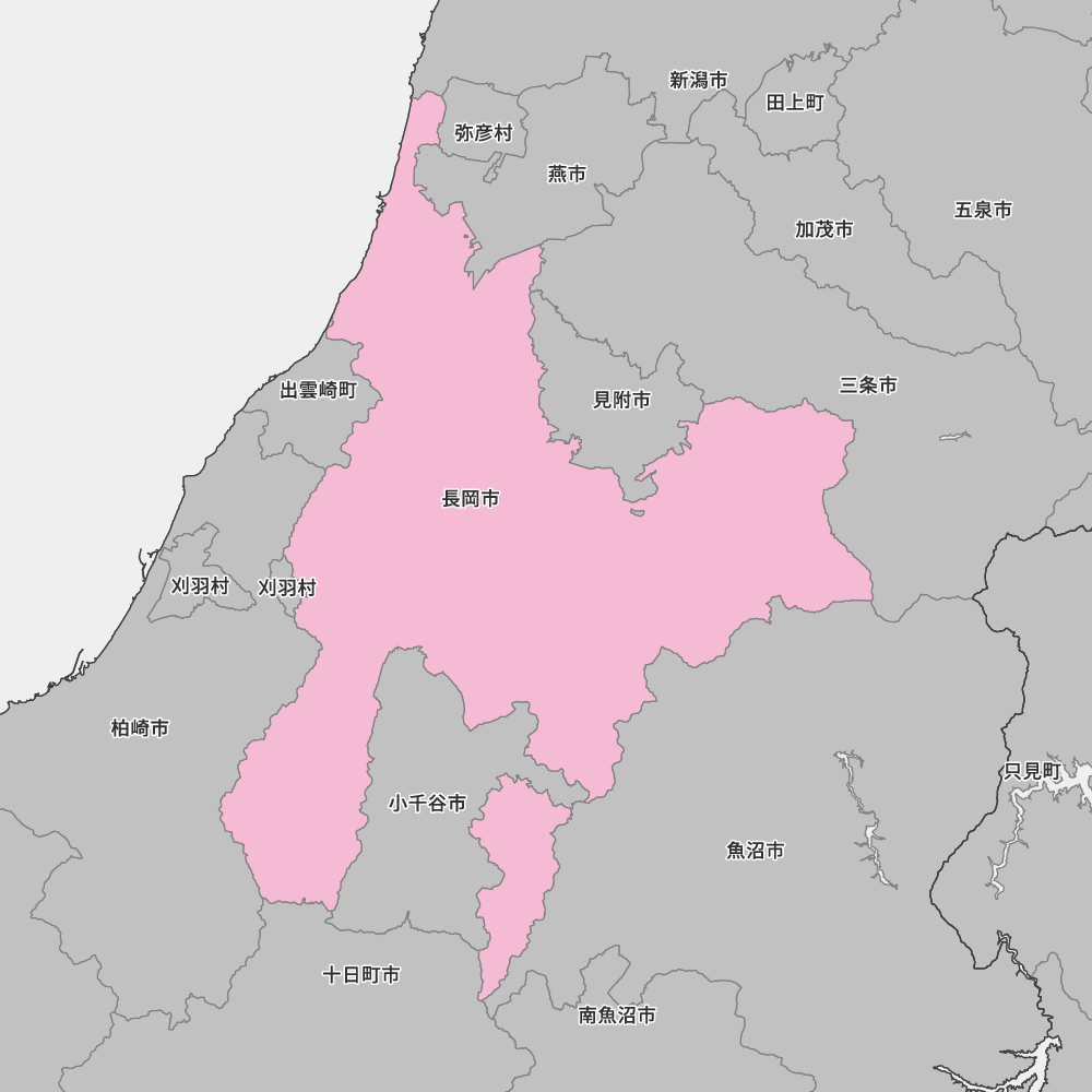 新潟県長岡市の地図 | Map-It マップ・イット