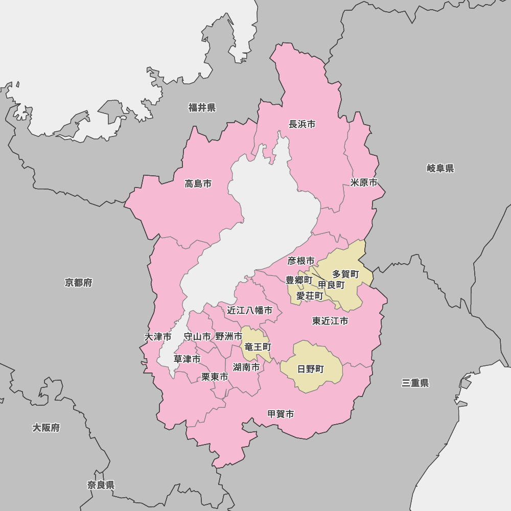 滋賀県の地図 | Map-It マップ・イット