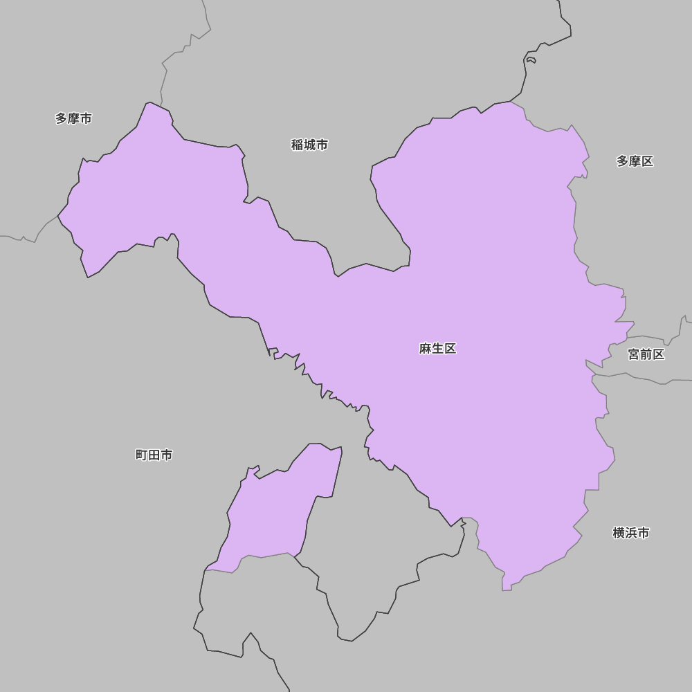 神奈川県川崎市麻生区の地図 | Map-It マップ・イット