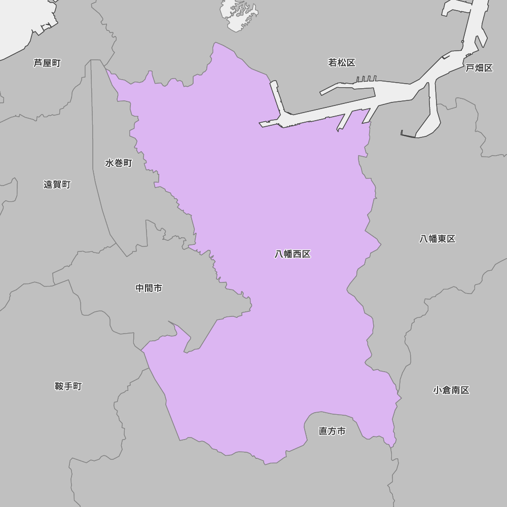 福岡県北九州市八幡西区の地図 | Map-It マップ・イット