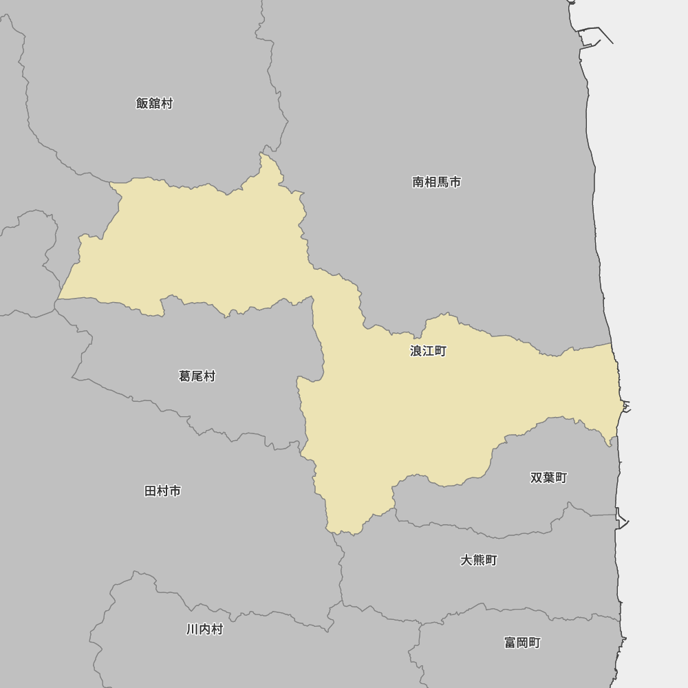 福島県双葉郡浪江町の地図 | Map-It マップ・イット