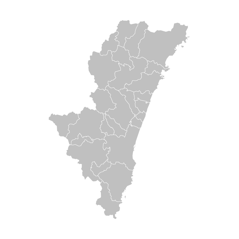 宮崎県の地図 | Map-It マップ・イット