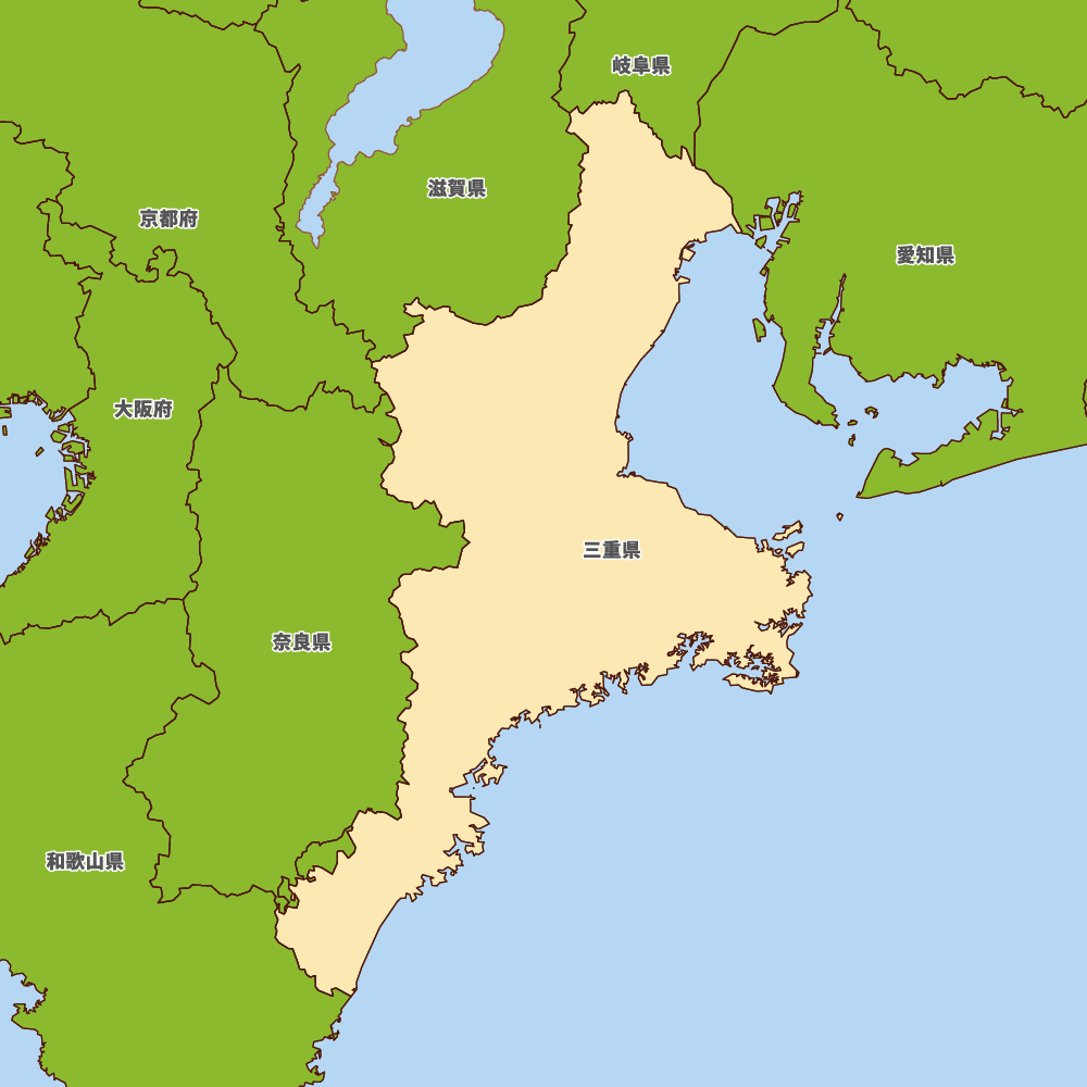 三重県の地図 | Map-It マップ・イット