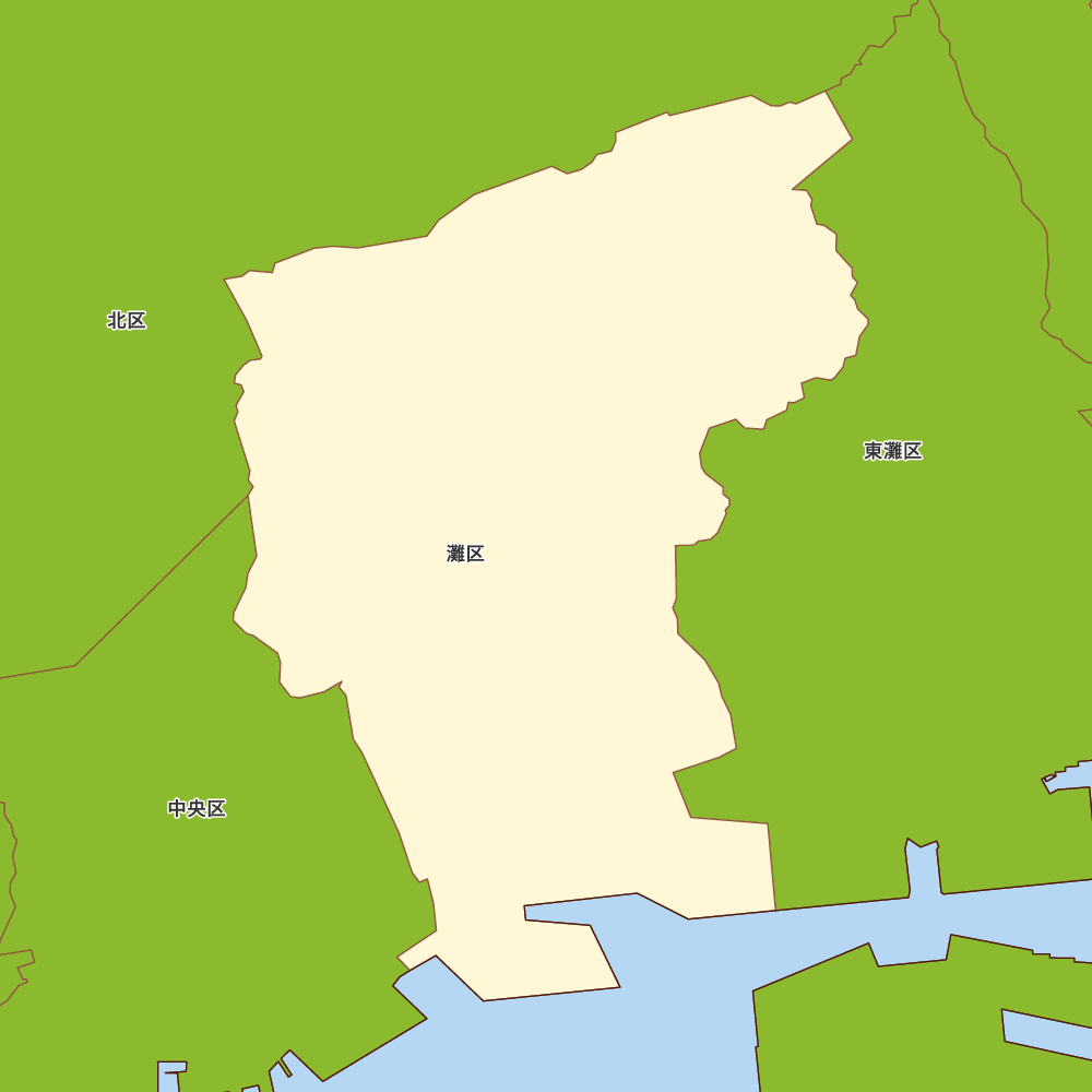 兵庫県神戸市灘区の地図 | Map-It マップ・イット