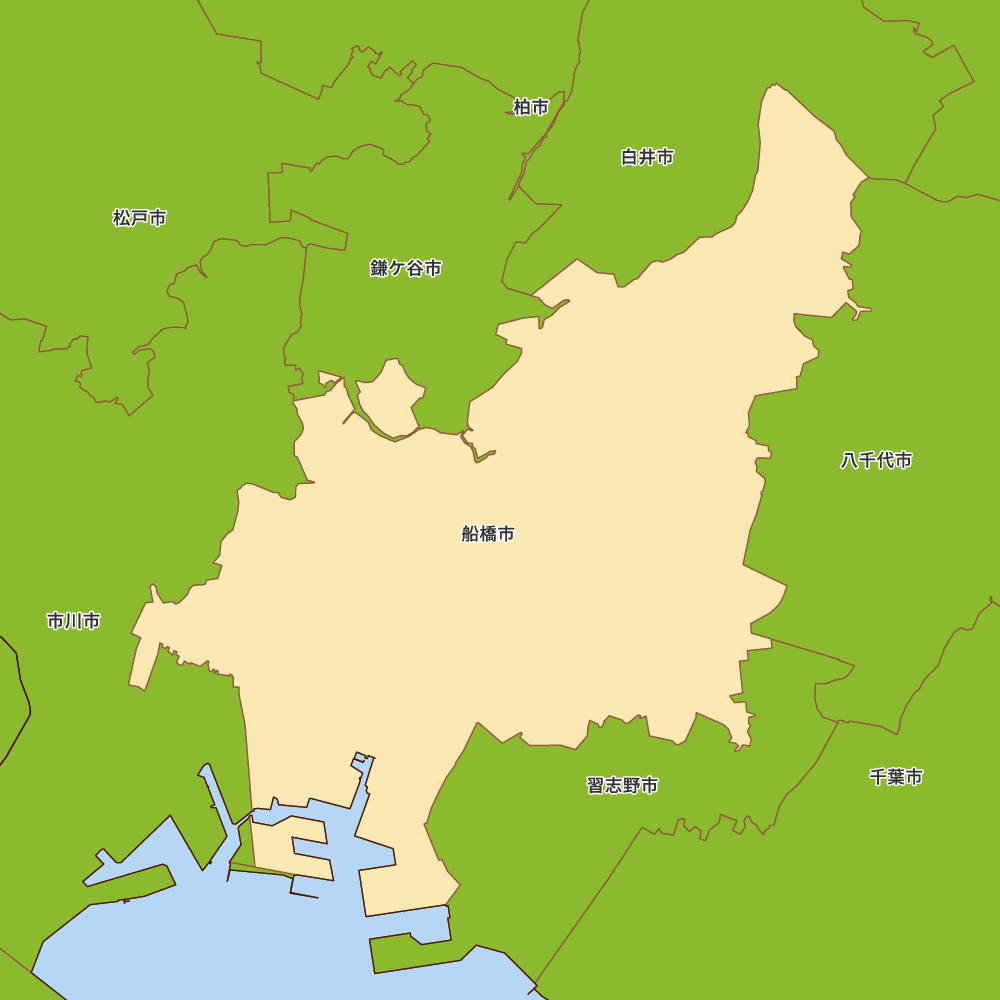 千葉県船橋市の地図 | Map-It マップ・イット
