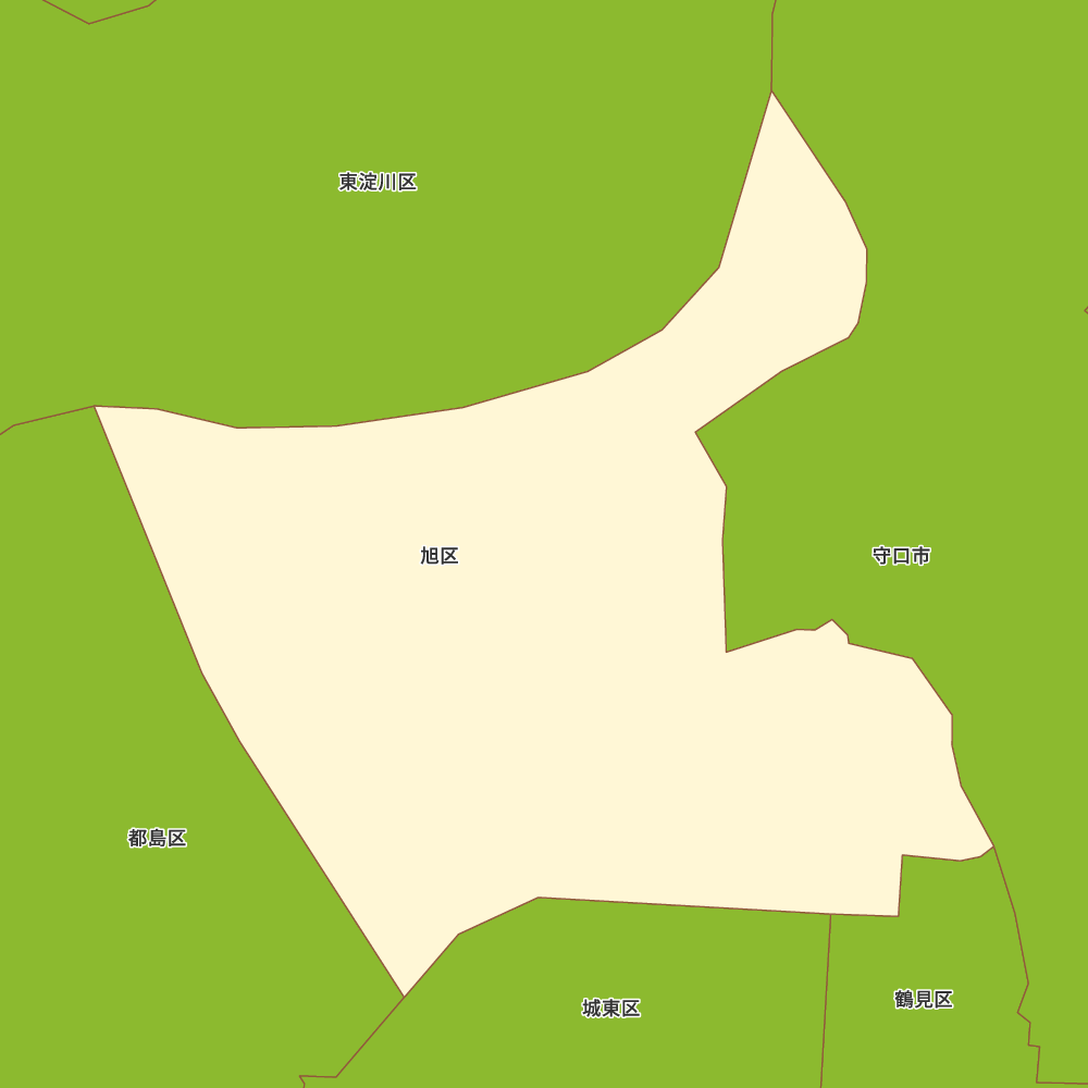大阪府大阪市旭区の地図 | Map-It マップ・イット