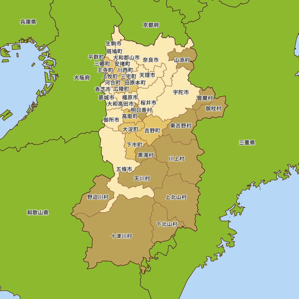 奈良県の地図 Map It マップ イット