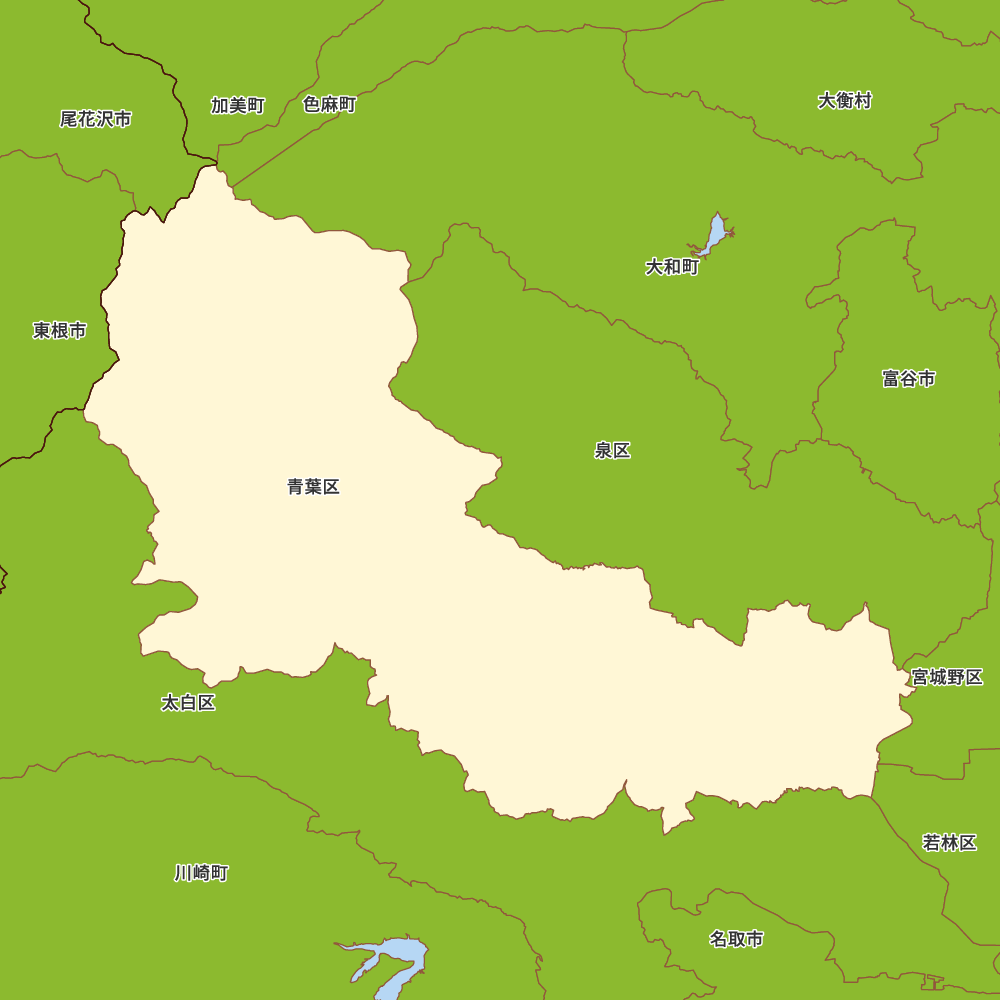 宮城県仙台市青葉区の地図 Map It マップ イット