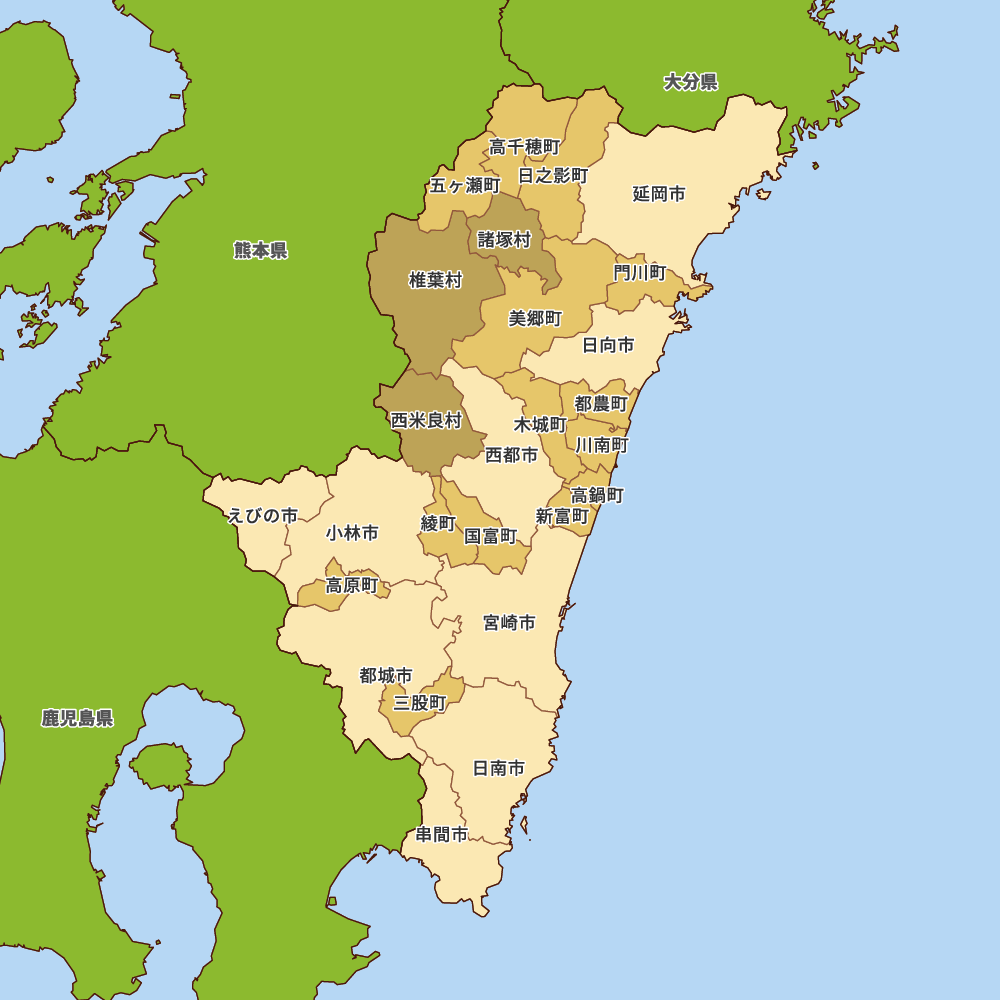 宮崎県の地図 Map It マップ イット