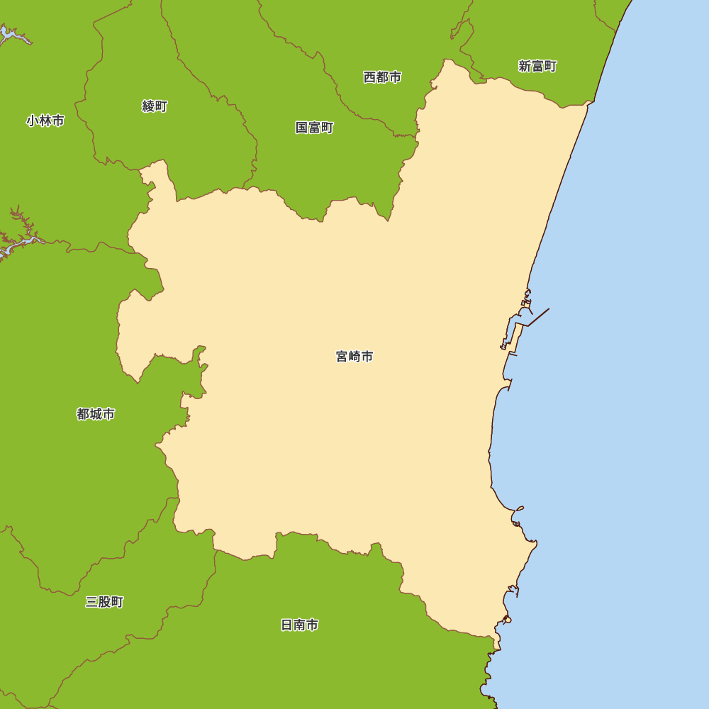 宮崎県宮崎市の地図 Map It マップ イット