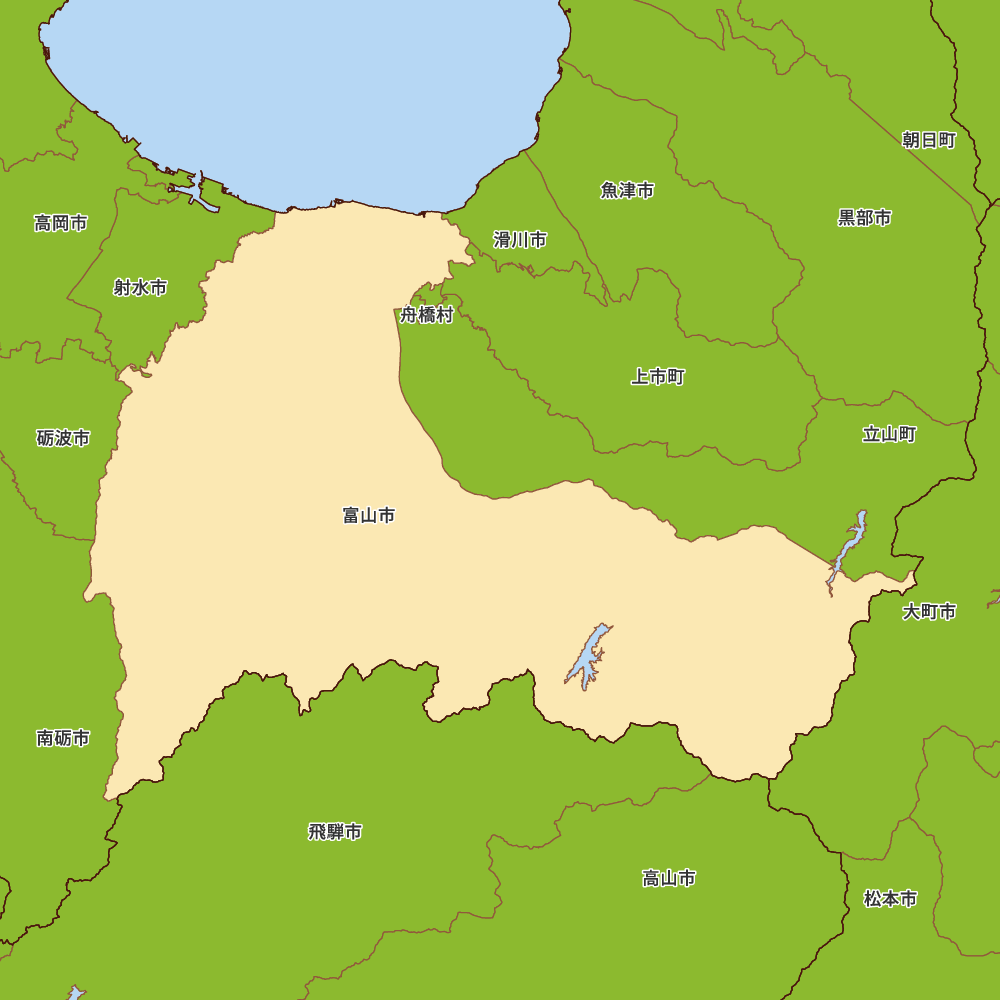 富山県富山市の地図 | Map-It マップ・イット