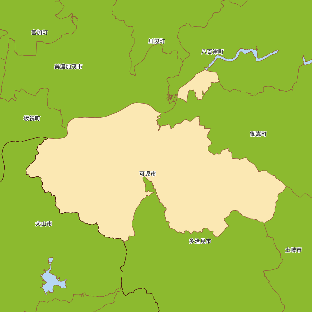 岐阜県可児市の地図 | Map-It マップ・イット