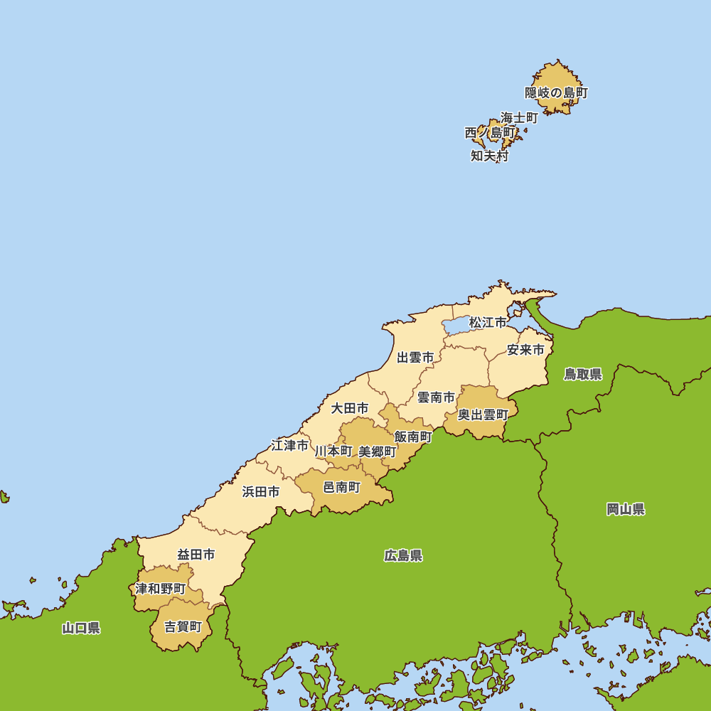 島根県の地図 Map It マップ イット