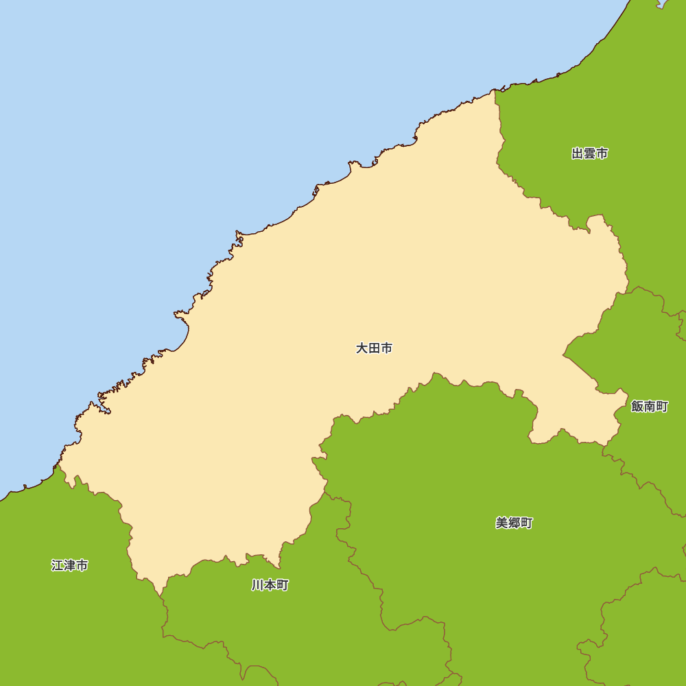 島根県大田市の地図 | Map-It マップ・イット