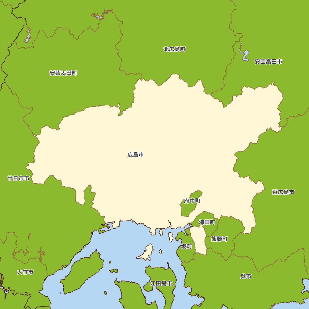 広島県広島市の地図 Map It マップ イット