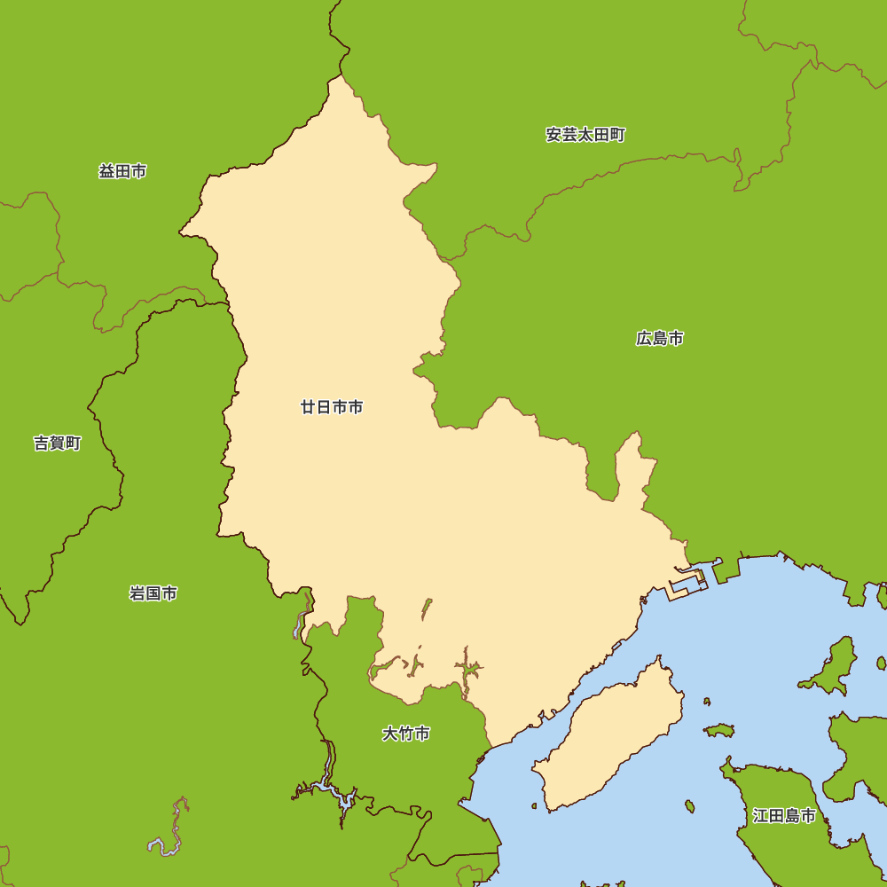 広島県廿日市市の地図 Map It マップ イット