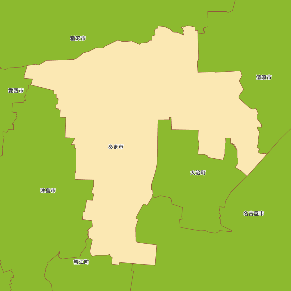 愛知県あま市の地図 | Map-It マップ・イット
