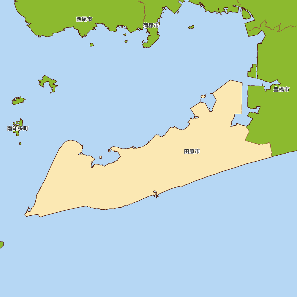 愛知県田原市の地図 | Map-It マップ・イット