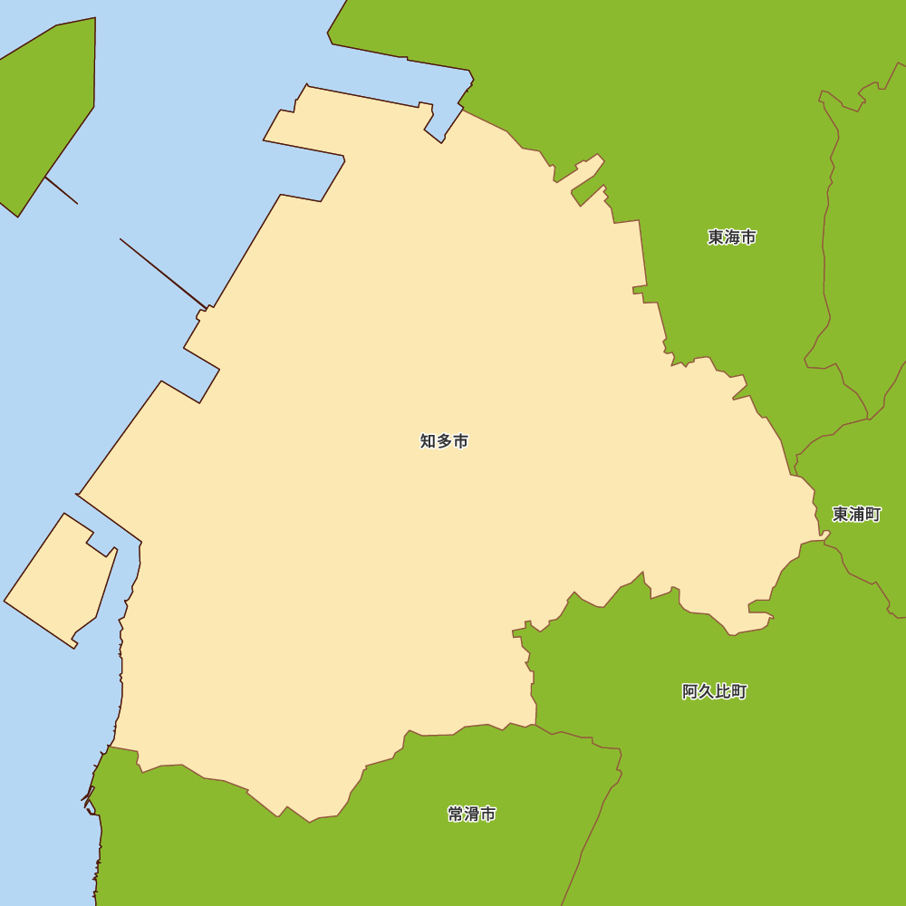 愛知県知多市の地図 | Map-It マップ・イット