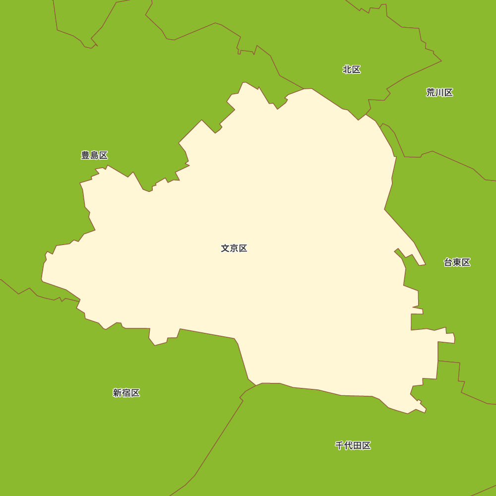 東京都文京区の地図 | Map-It マップ・イット