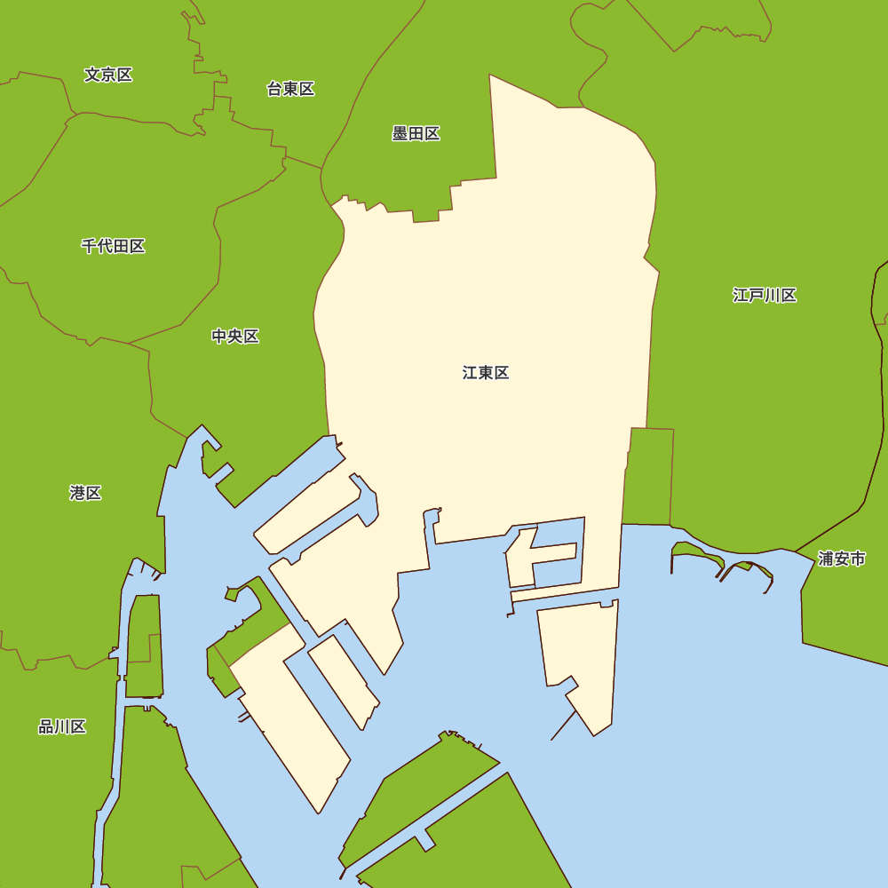 東京都江東区の地図 | Map-It マップ・イット