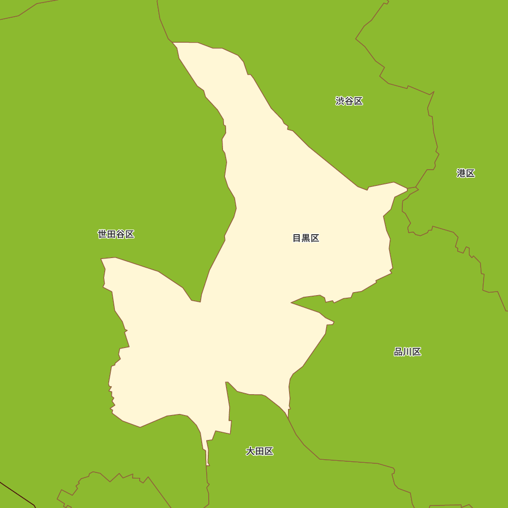 東京都目黒区の地図 | Map-It マップ・イット