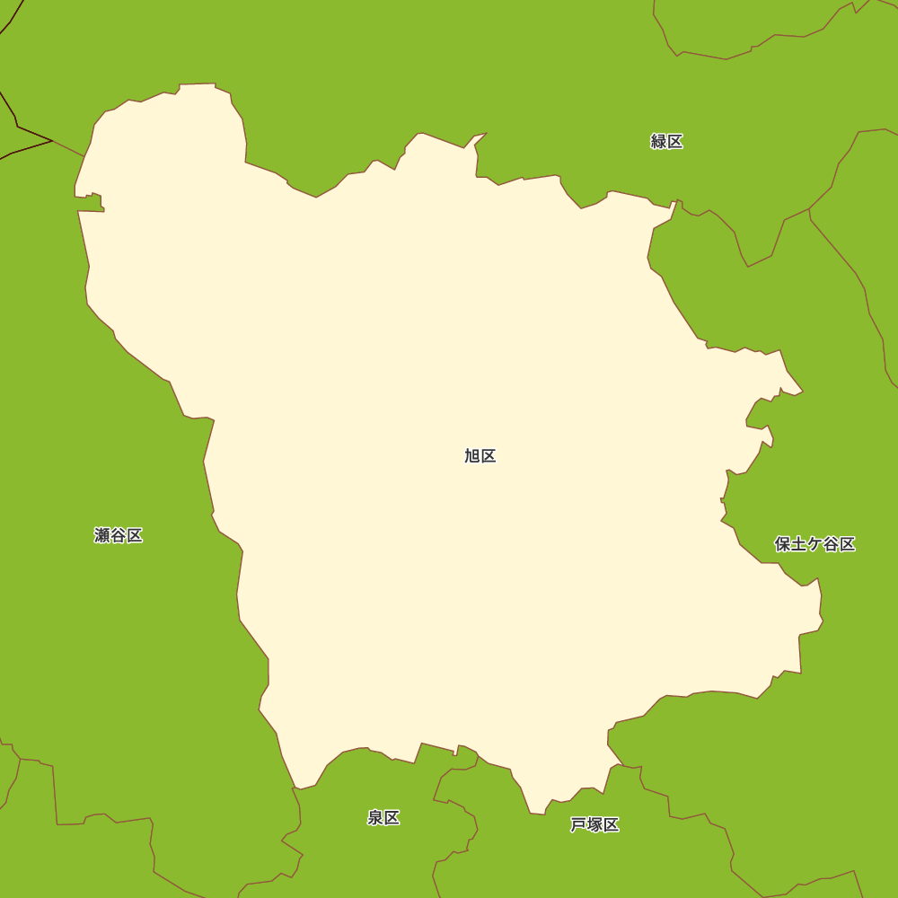 神奈川県横浜市旭区の地図 | Map-It マップ・イット