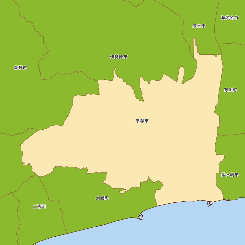 神奈川県平塚市の地図 | Map-It マップ・イット