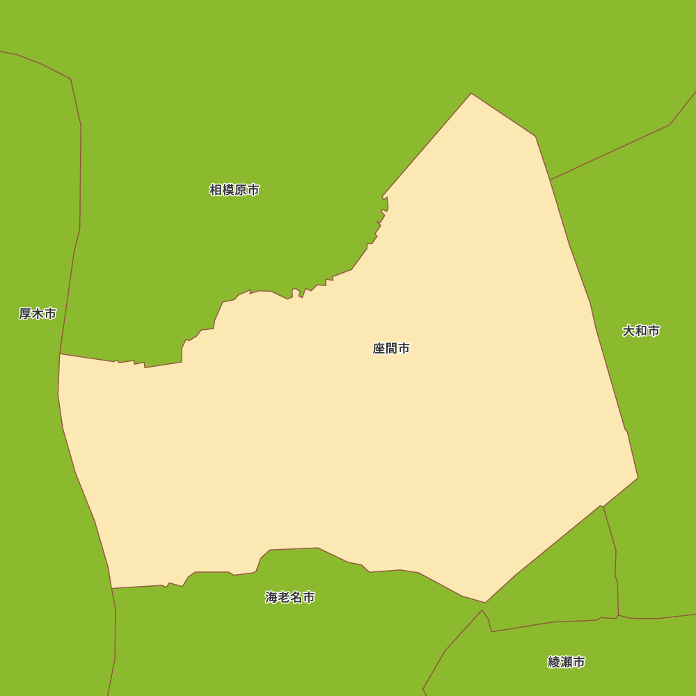 神奈川県座間市の地図 | Map-It マップ・イット