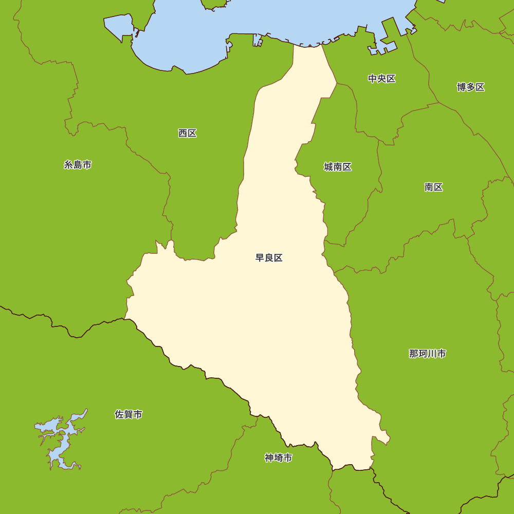 福岡県福岡市早良区の地図 Map It マップ イット