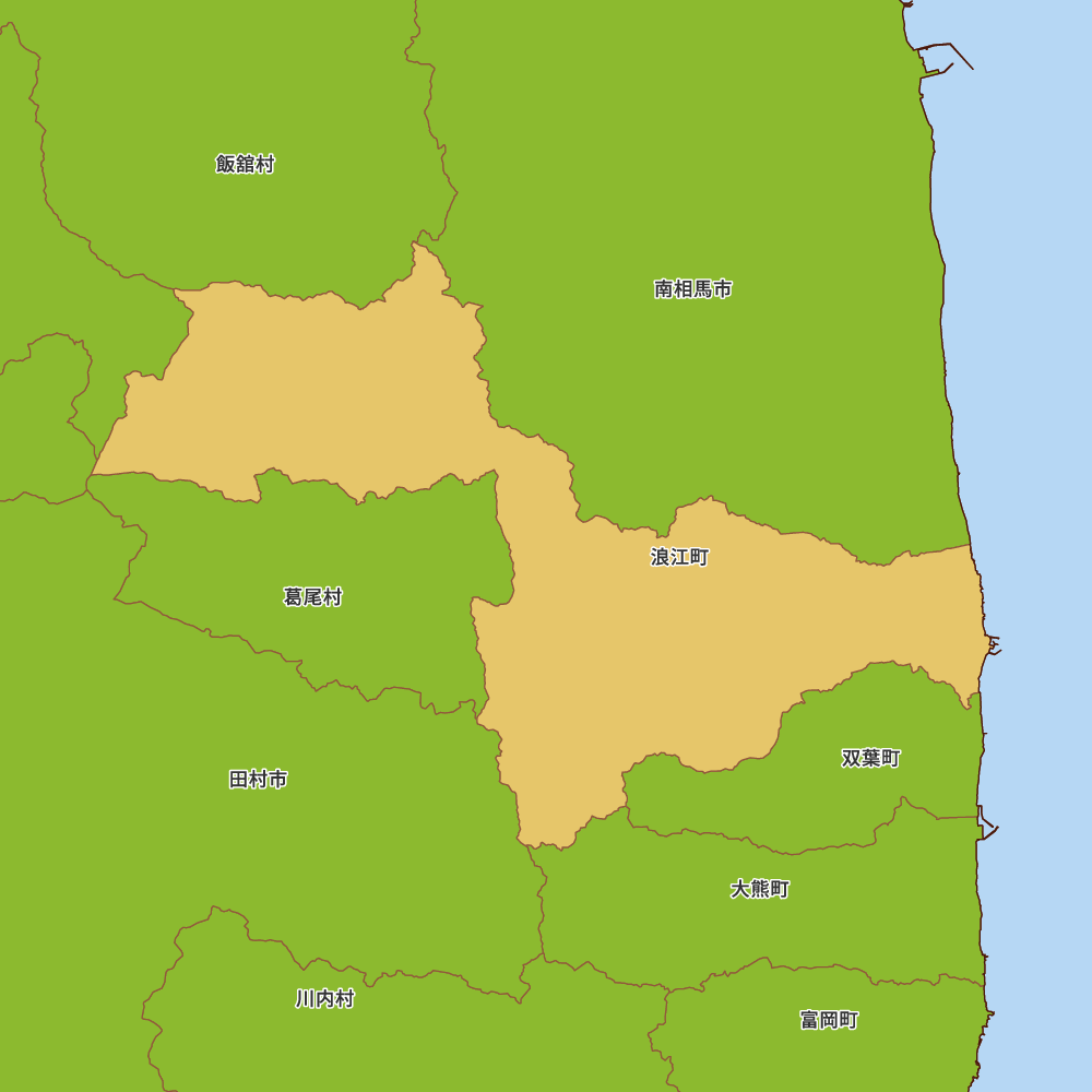 福島県双葉郡浪江町の地図 | Map-It マップ・イット