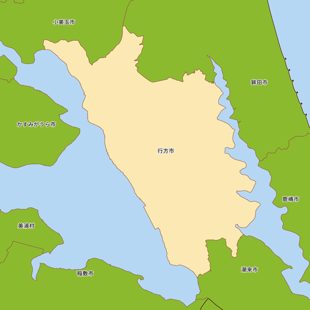 茨城県行方市の地図 | Map-It マップ・イット