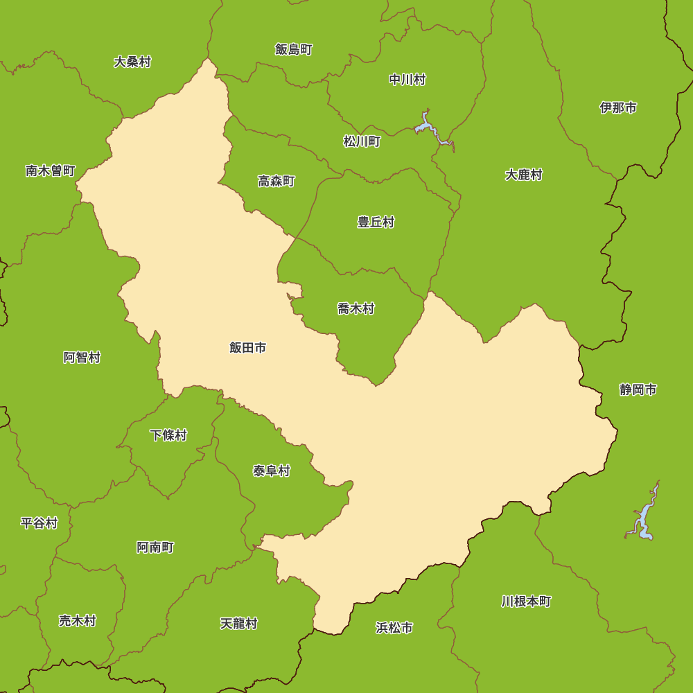 長野県飯田市の地図 | Map-It マップ・イット